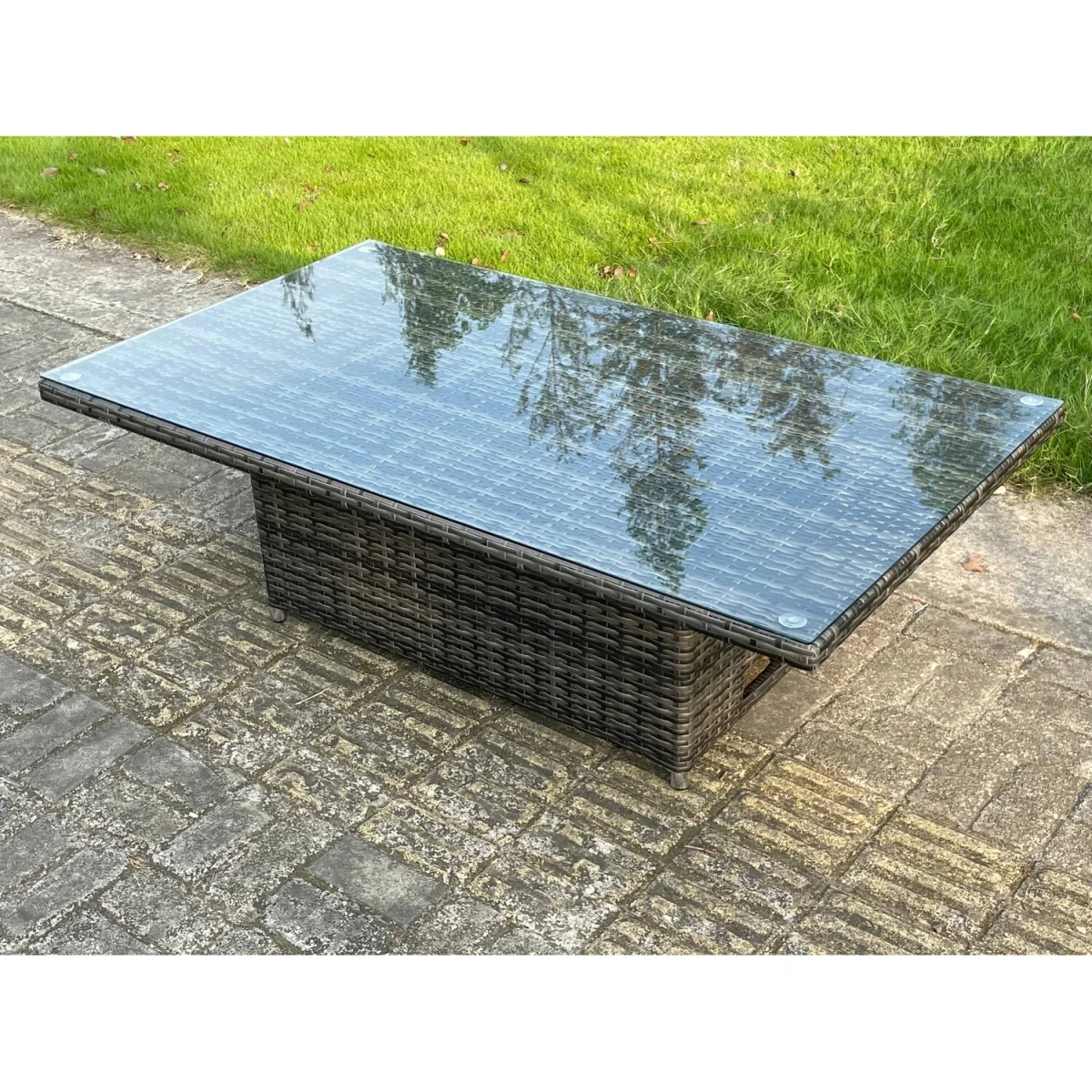 10 Seater¿Outdoor Rattan Garden Furniture Dark Grey Mixed - Dark Grey Mixed – image 3