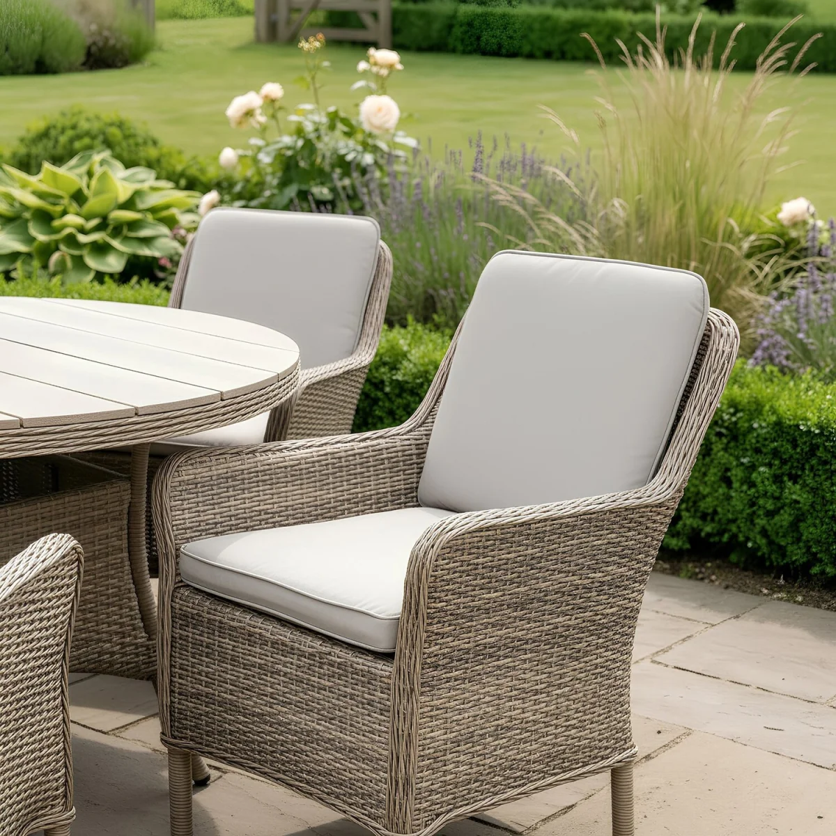 Ashford 6 Seater Garden Dining Set - Beige – image 5