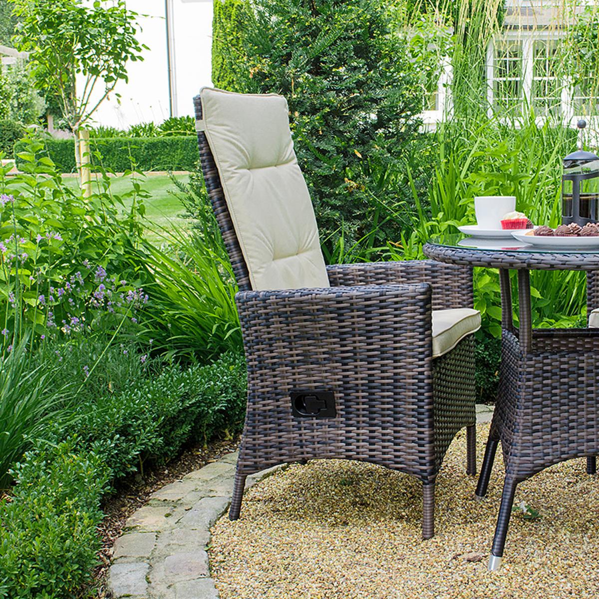Ruxley 8 Seater Rattan Rectangular Dining Set-Brown - Brown – image 3