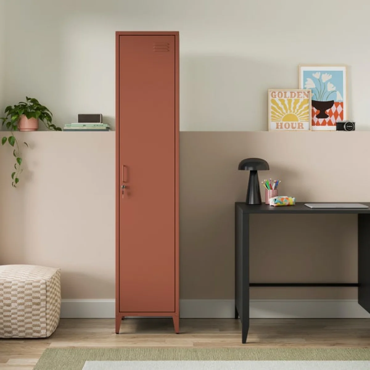 Helga Lockable Single Storage Cabinet – image 2