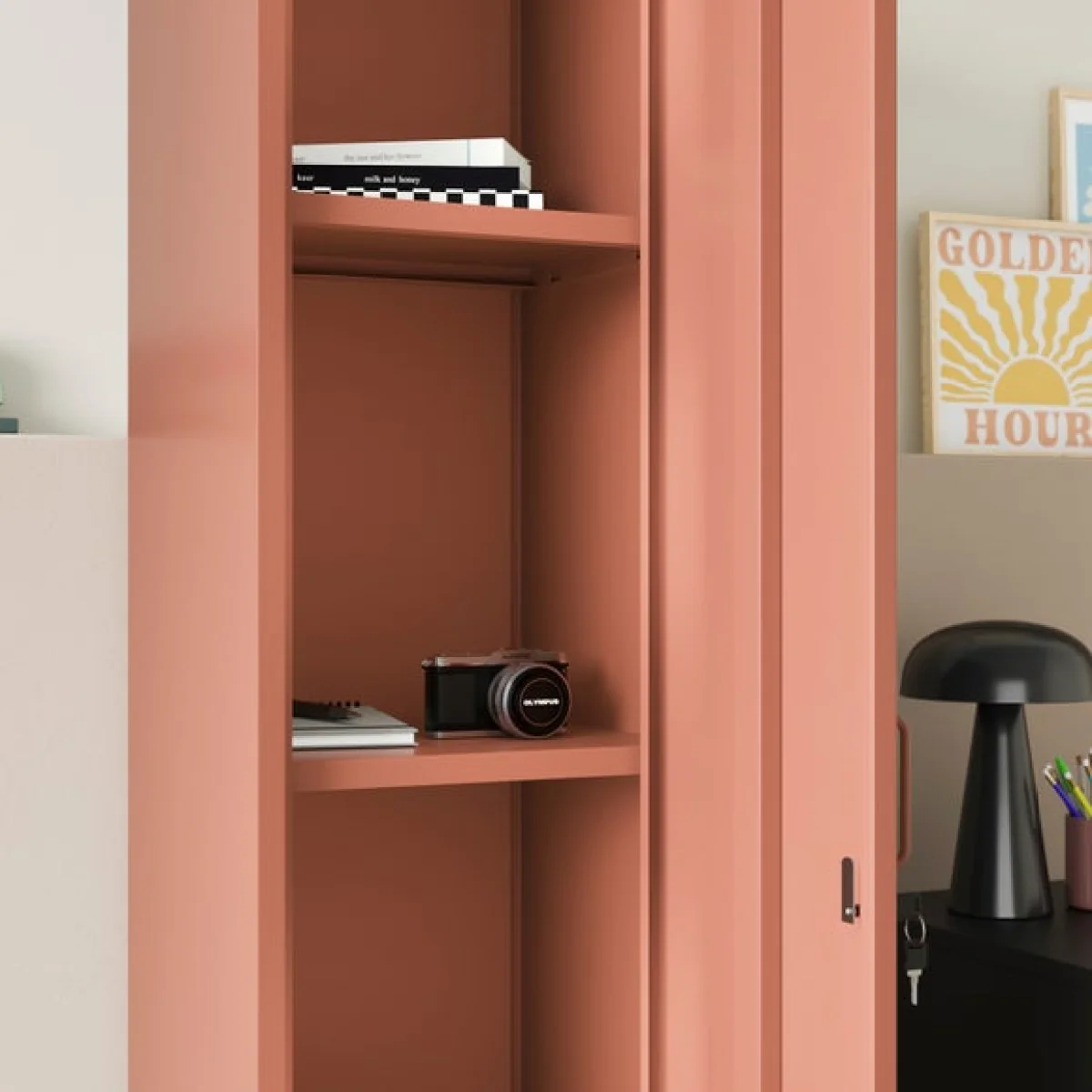 Helga Lockable Single Storage Cabinet – image 4
