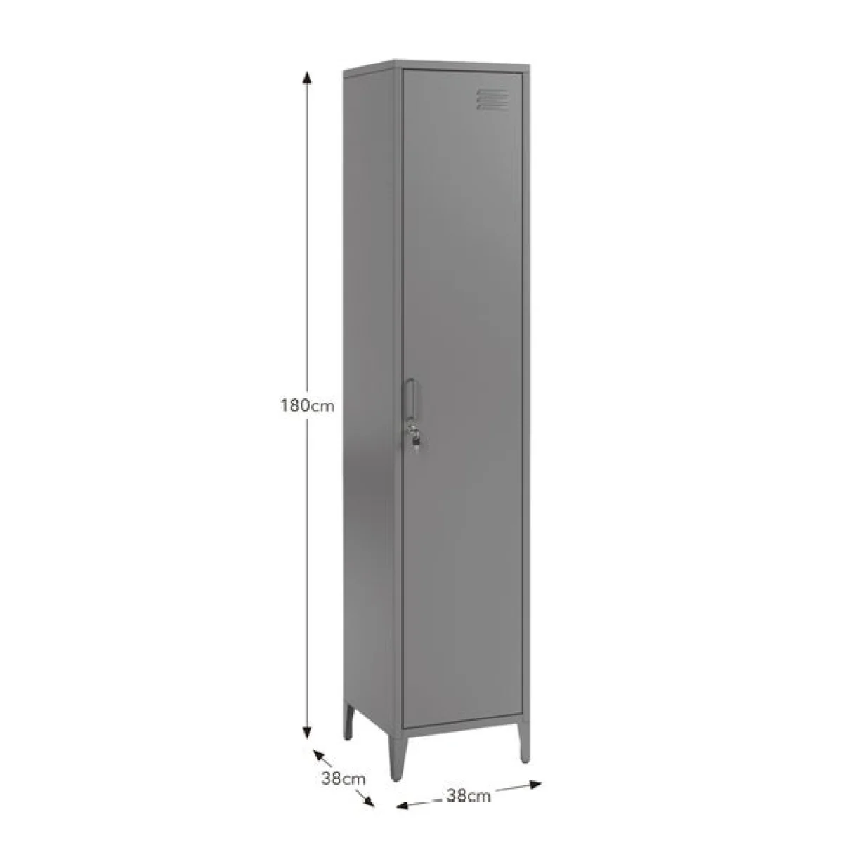 Helga Lockable Single Storage Cabinet – image 8