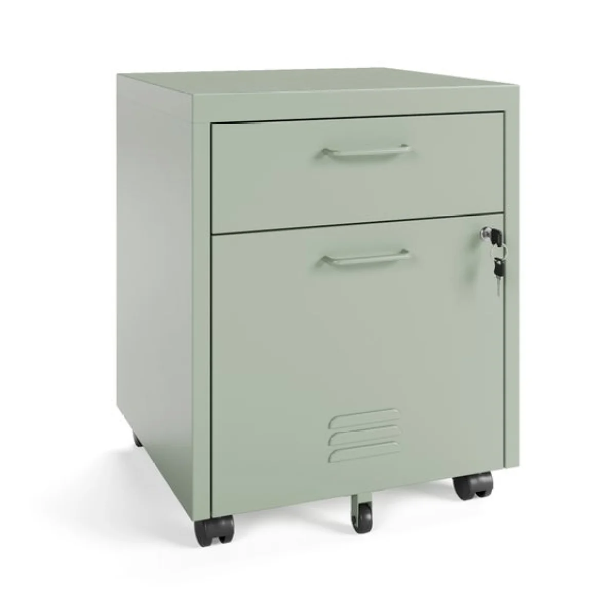 Helga Lockable 2 Drawer Storage Cabinet – image 6