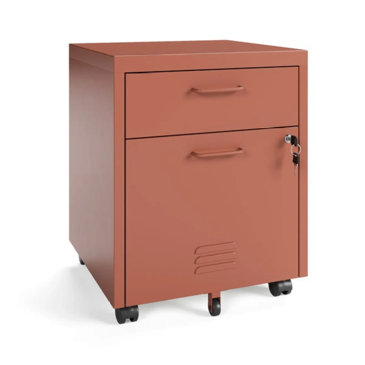 Helga Lockable 2 Drawer Storage Cabinet – image 7
