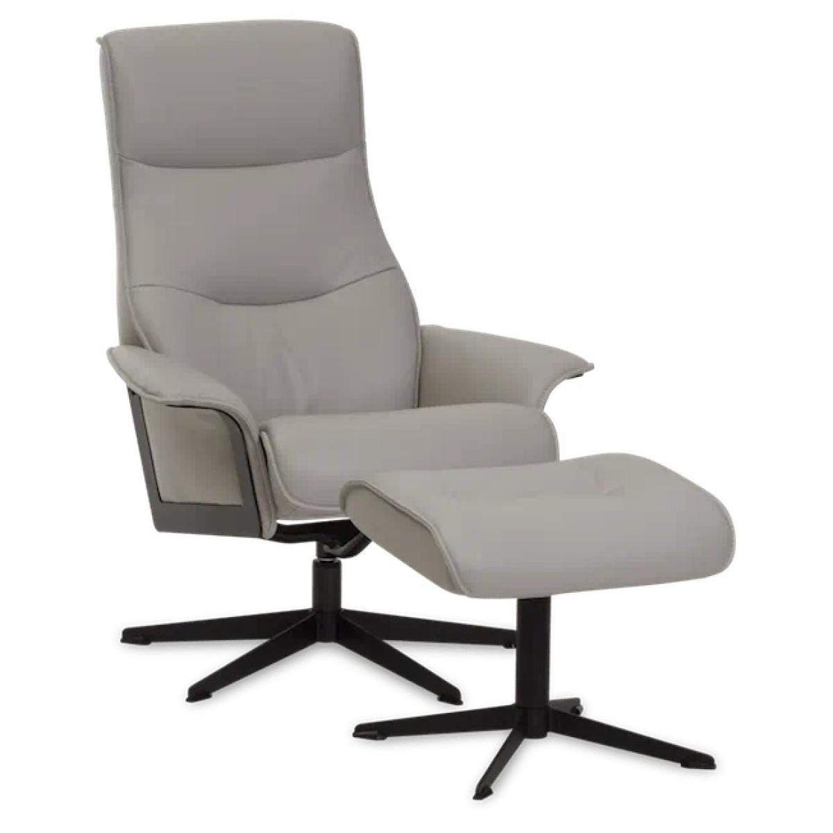 IMG Comfort Scandi 1000 Chair and Footstool - Standard - Trend Leather, Star – image 2