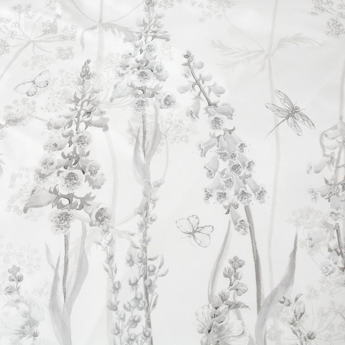 Felicity Grey 100% Cotton Duvet Cover and Pillowcase Set Grey – image 4