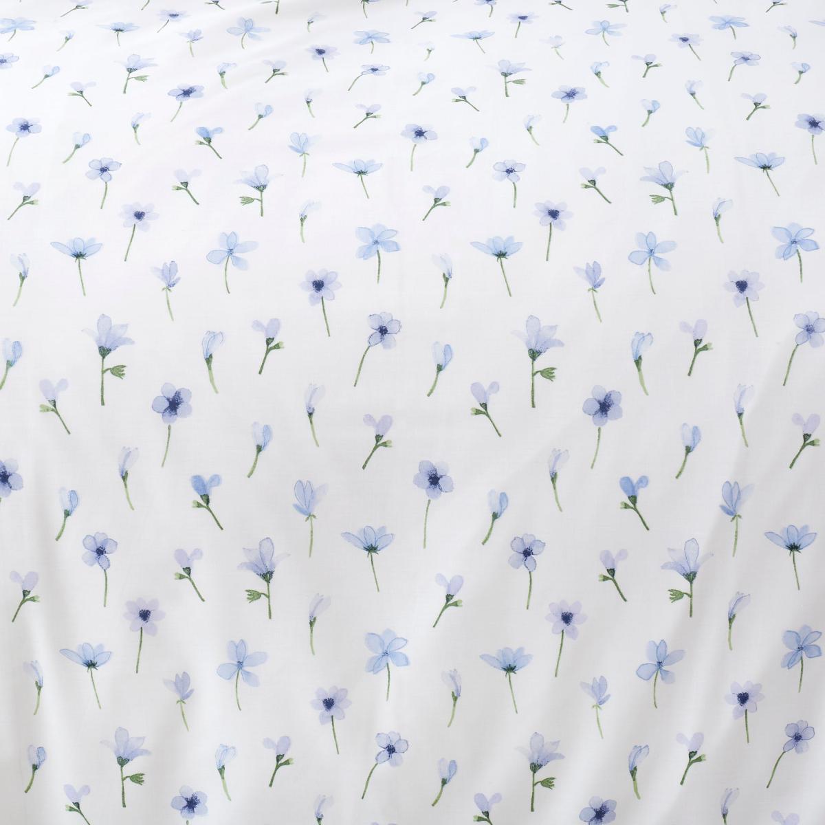 Maddie Blue Floral Reversible Duvet Cover and Pillowcase Set White and Blue – image 7