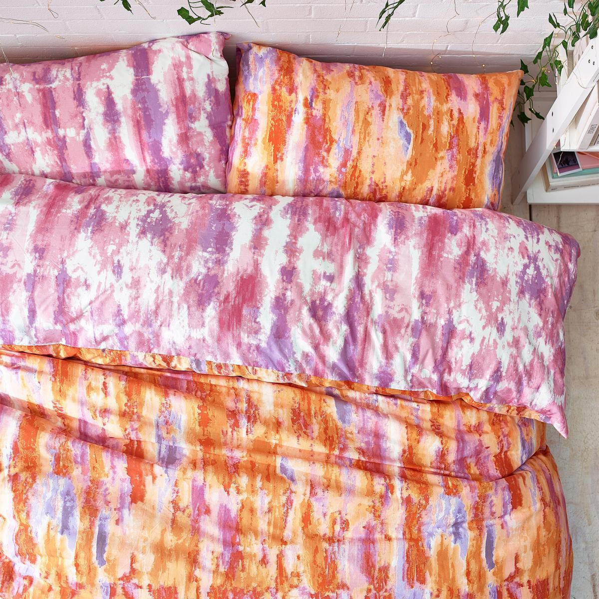 Style Lab Tie Dye Duvet Cover and Pillowcase Set MultiColoured – image 3