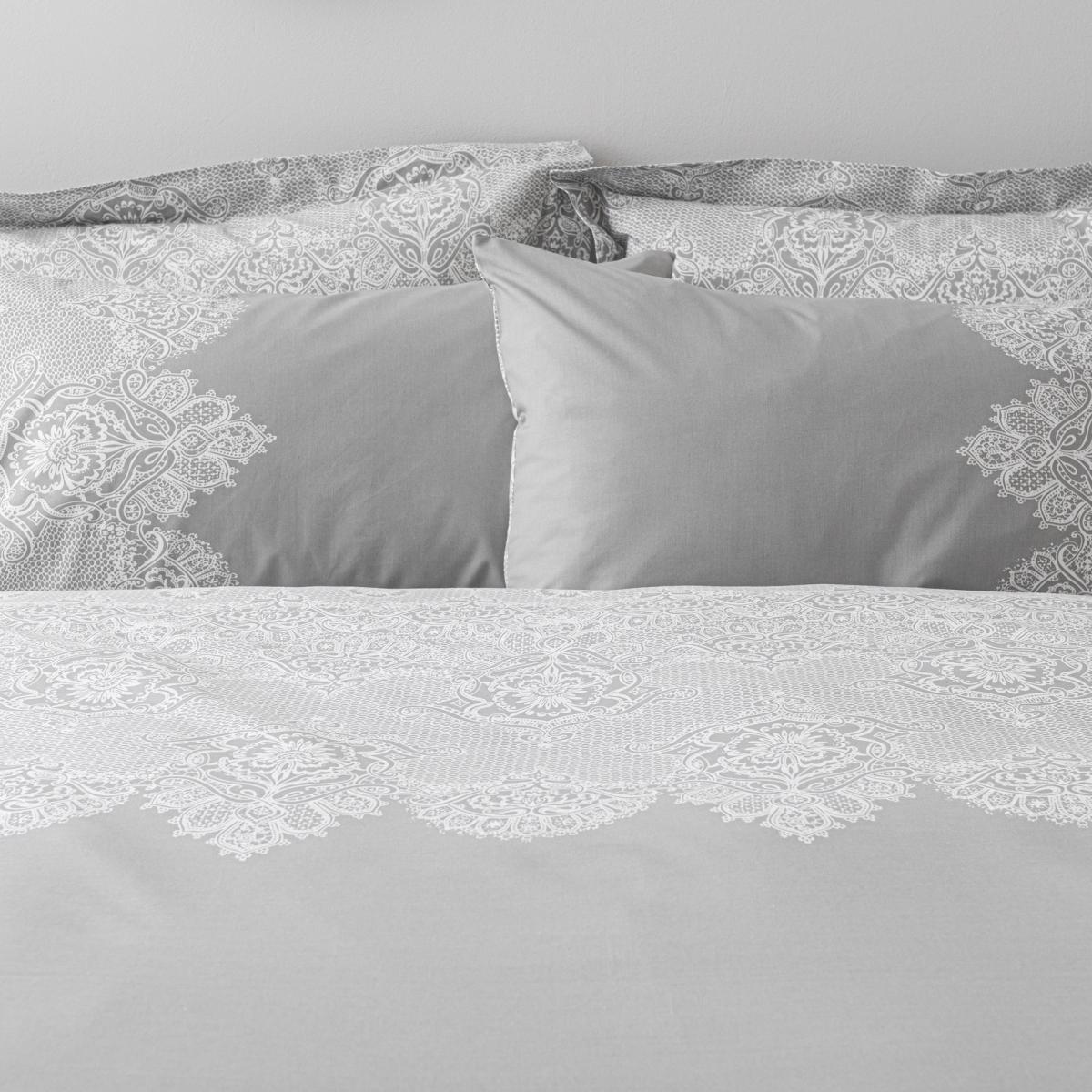 Eleanor Grey Reversible Duvet Cover and Pillowcase Set Grey – image 5
