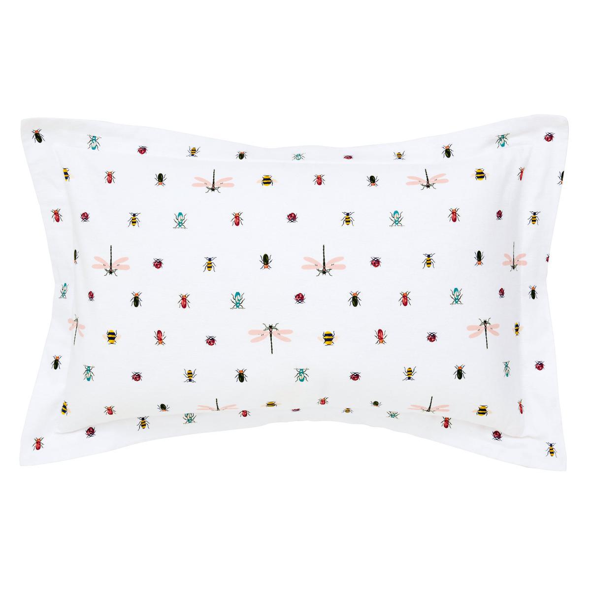 Joules Botanical Bugs Chalk 100% Brushed Cotton Duvet Cover Set Chalky White – image 4