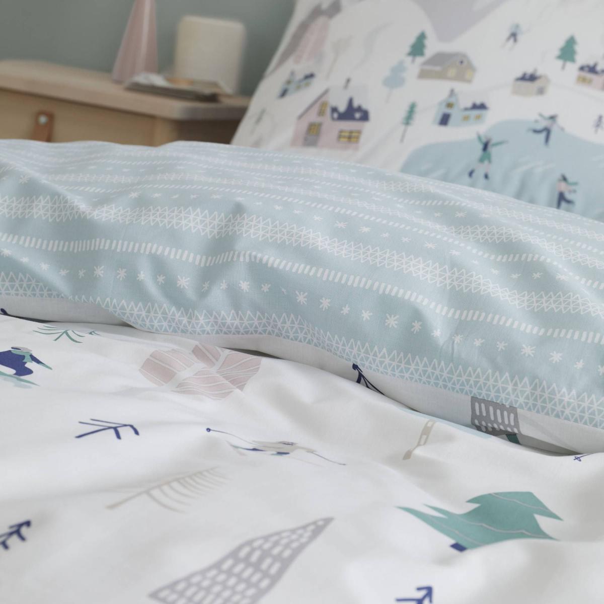 Bianca Fine Linens Winter Fun 100% Cotton Duvet Cover and Pillowcase Set Pastel (Multi Coloured) – image 3