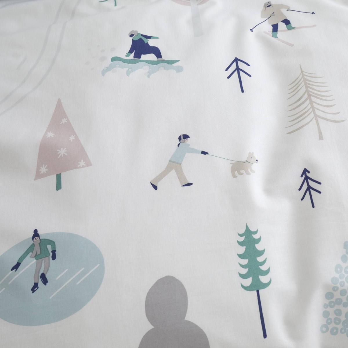 Bianca Fine Linens Winter Fun 100% Cotton Duvet Cover and Pillowcase Set Pastel (Multi Coloured) – image 4