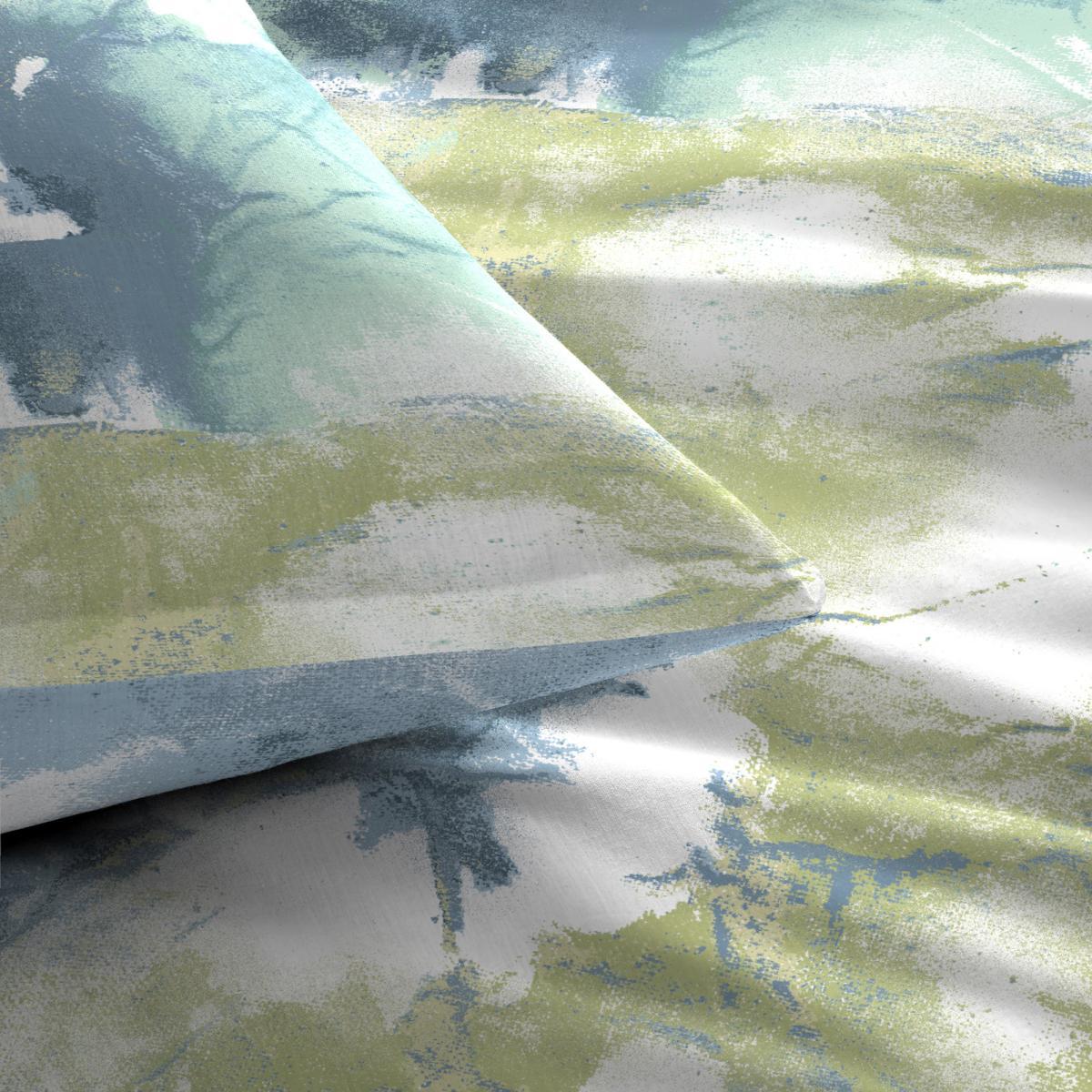 Fusion Tie Dye Blue Reversible Duvet Cover and Pillowcase Set Light Blue – image 4