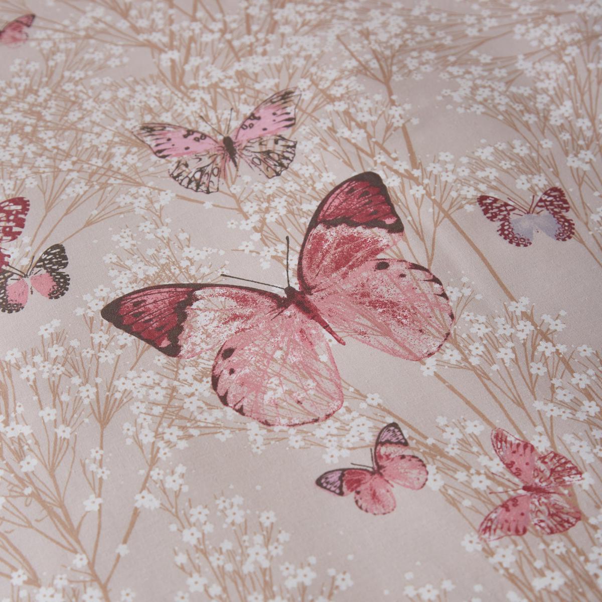 Botanica Butterfly Blush Reversible Duvet Cover and Pillowcase Set Blush Pink – image 8