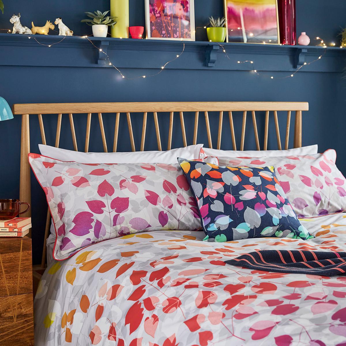 Clarissa Scattered Hearts Rainbow 100% Cotton Duvet Cover Set MultiColoured – image 2