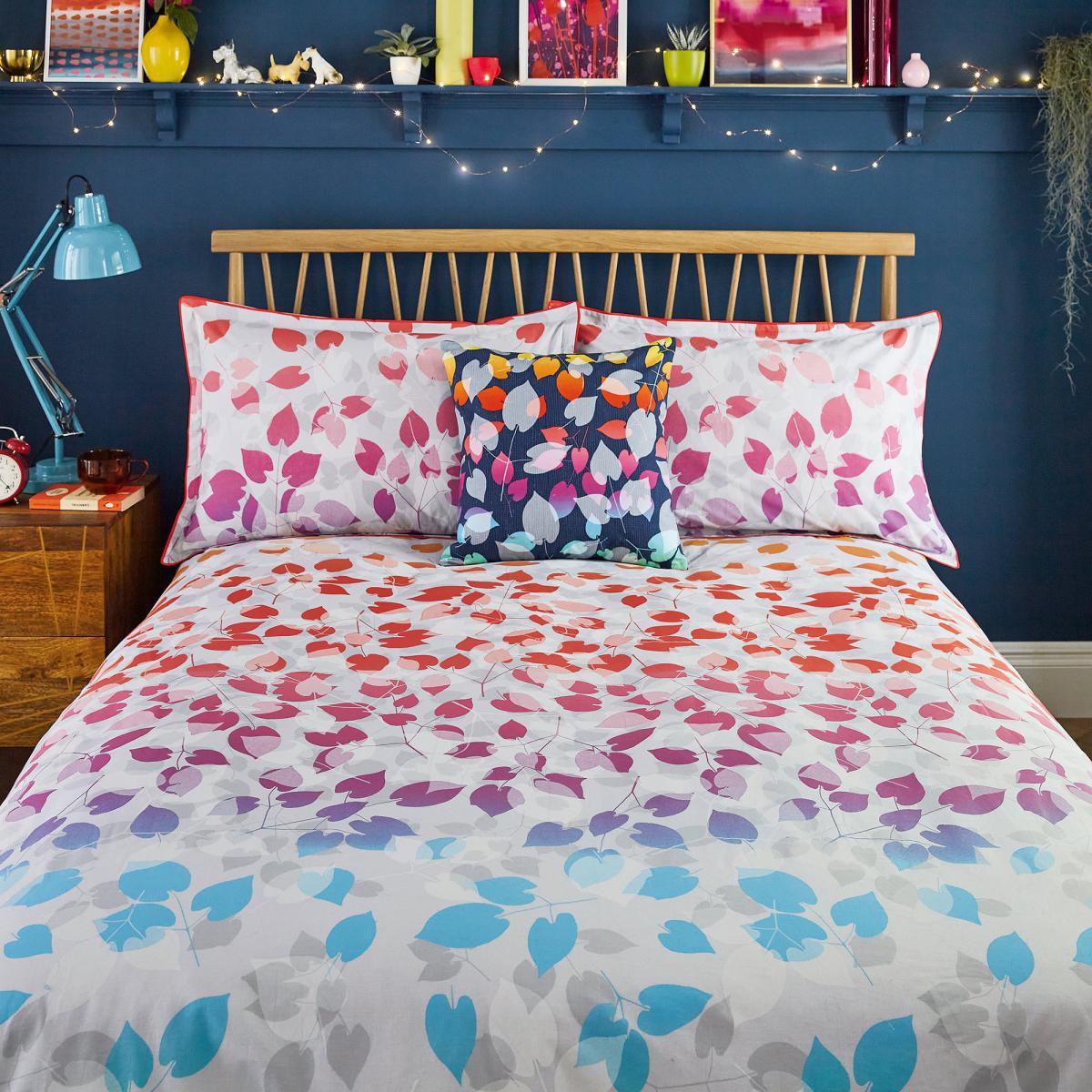 Clarissa Scattered Hearts Rainbow 100% Cotton Duvet Cover Set MultiColoured – image 3
