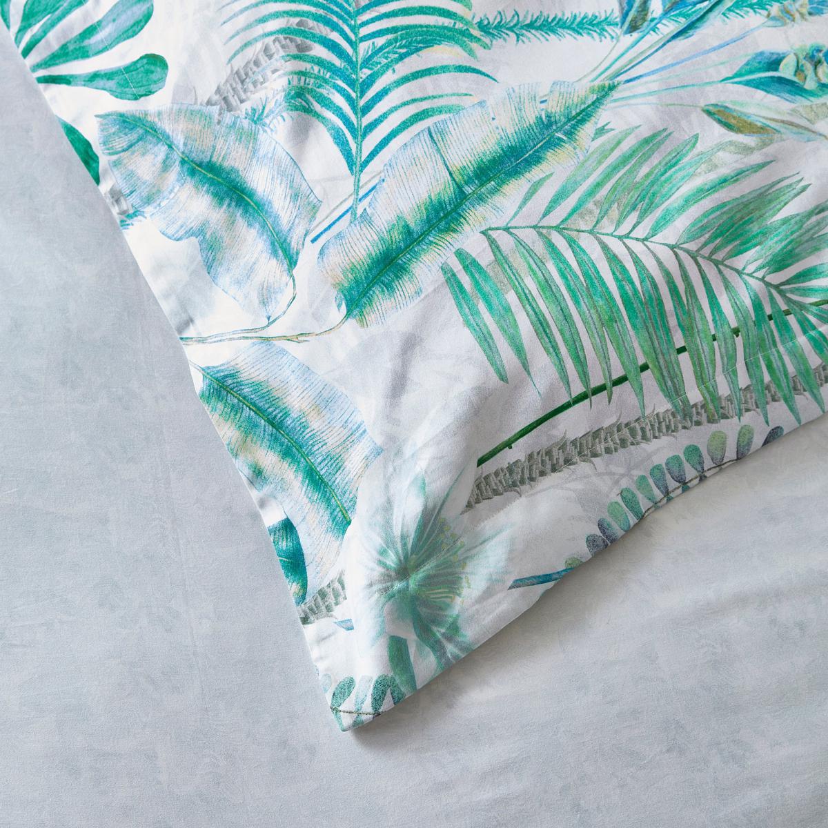 Dorma Mustique Green Reversible 100% Cotton Duvet Cover and Pillowcase Set Light Green – image 5