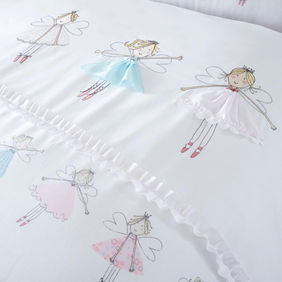 Fairies Pink Duvet Cover and Pillowcase Set Pink – image 3