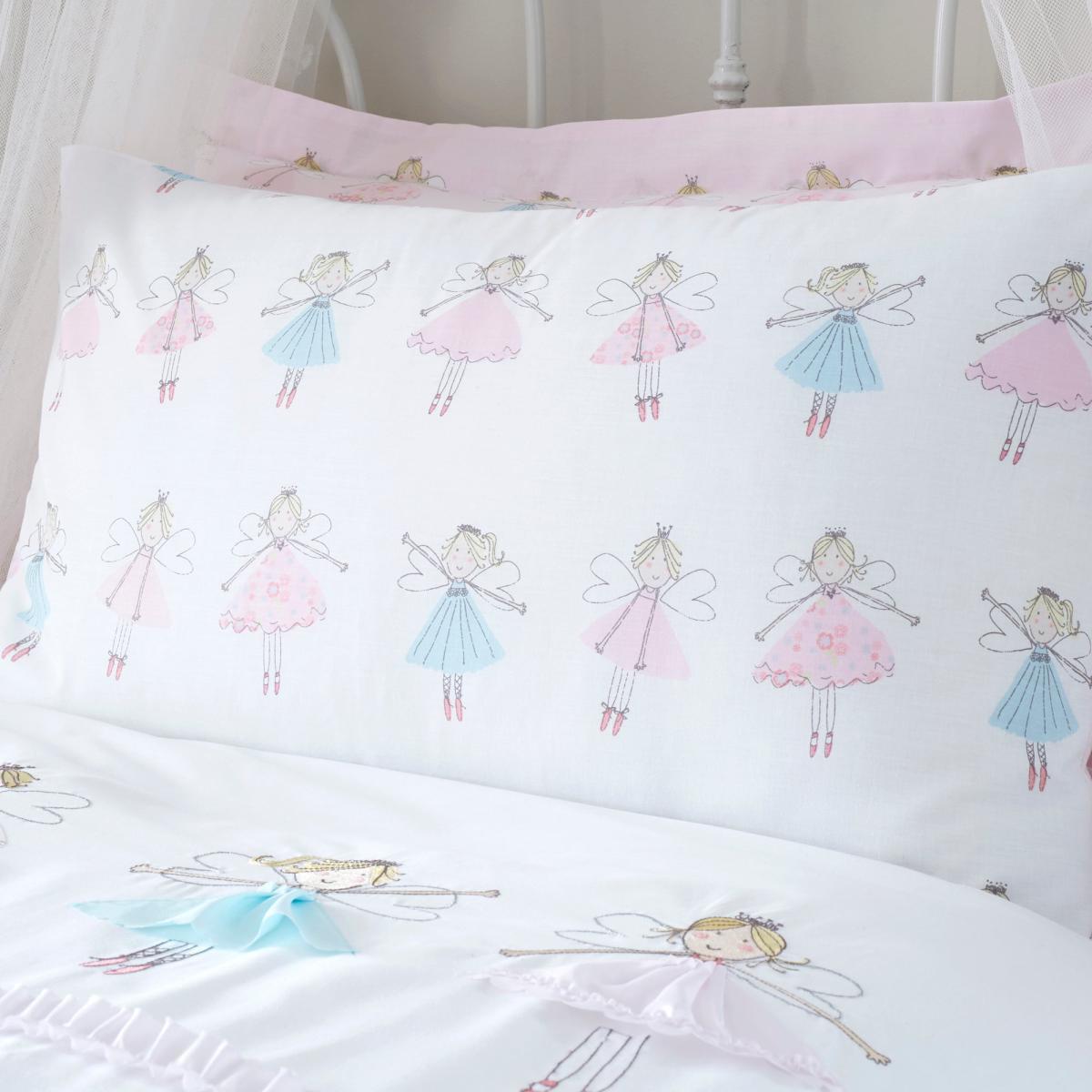 Fairies Pink Duvet Cover and Pillowcase Set Pink – image 4