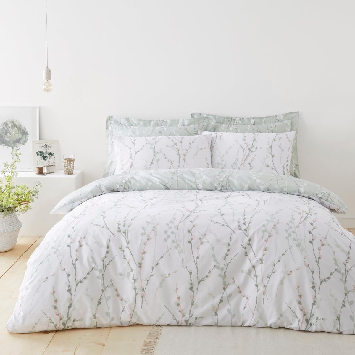 Belle Sage Duvet Cover and Pillowcase Set Sage – image 2