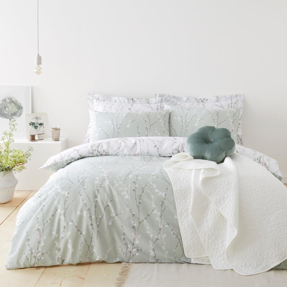 Belle Sage Duvet Cover and Pillowcase Set Sage – image 8