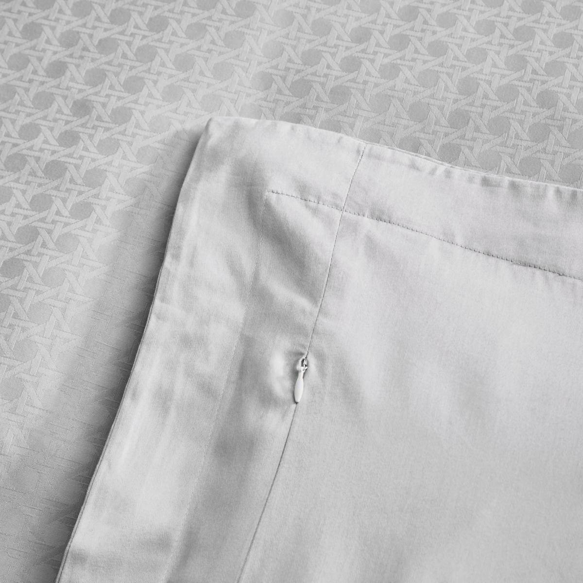 Dorma Purity Marlia Silver Cotton Jacquard Duvet Cover and Pillowcase Set Light Grey – image 6