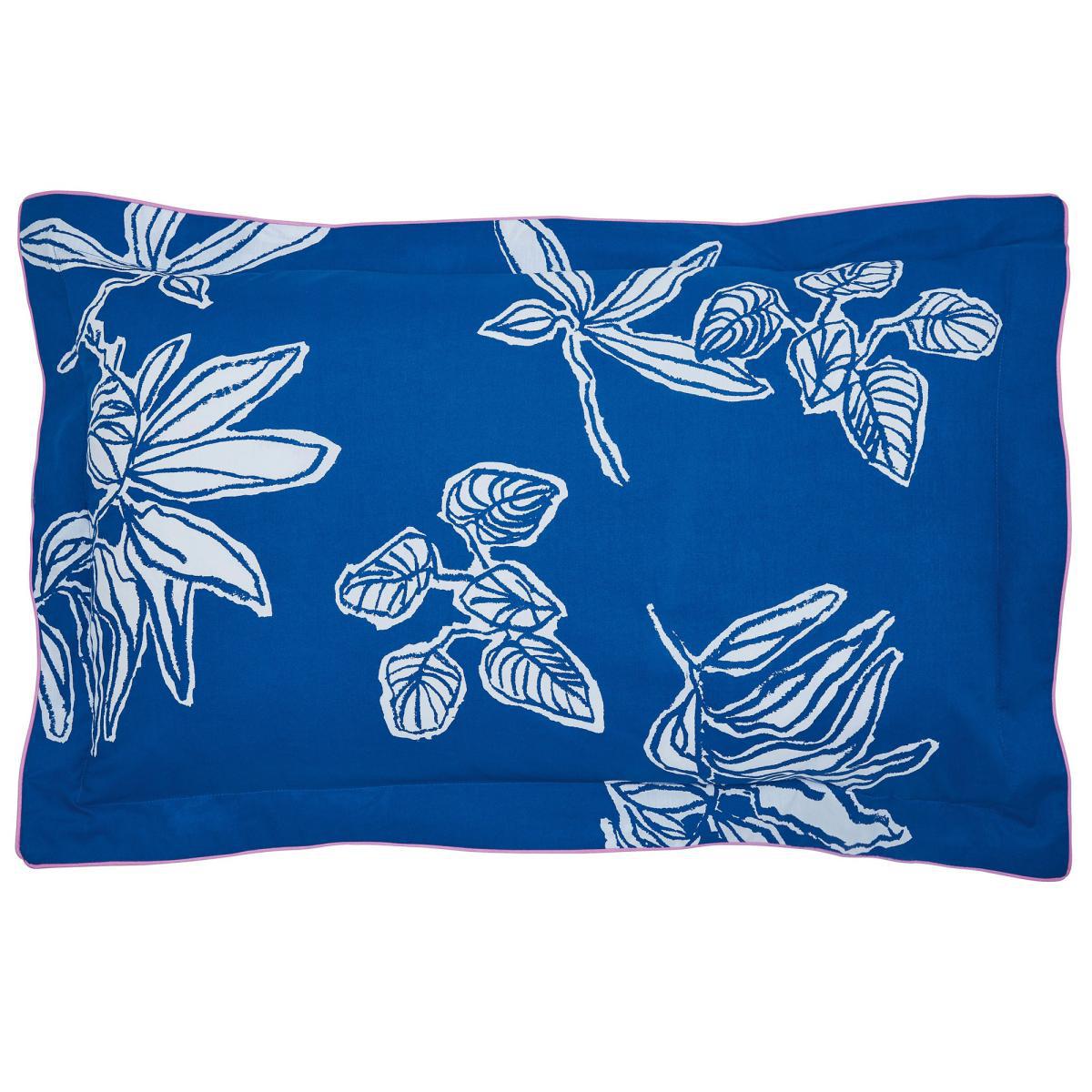 Joules Crayon Floral Blue 100% Cotton Reversible Duvet Cover and Pillowcase Set Dark Blue – image 3