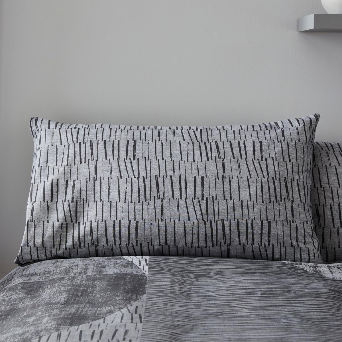 Elements Grey Flynn Duvet Cover and Pillowcase Set Grey – image 7
