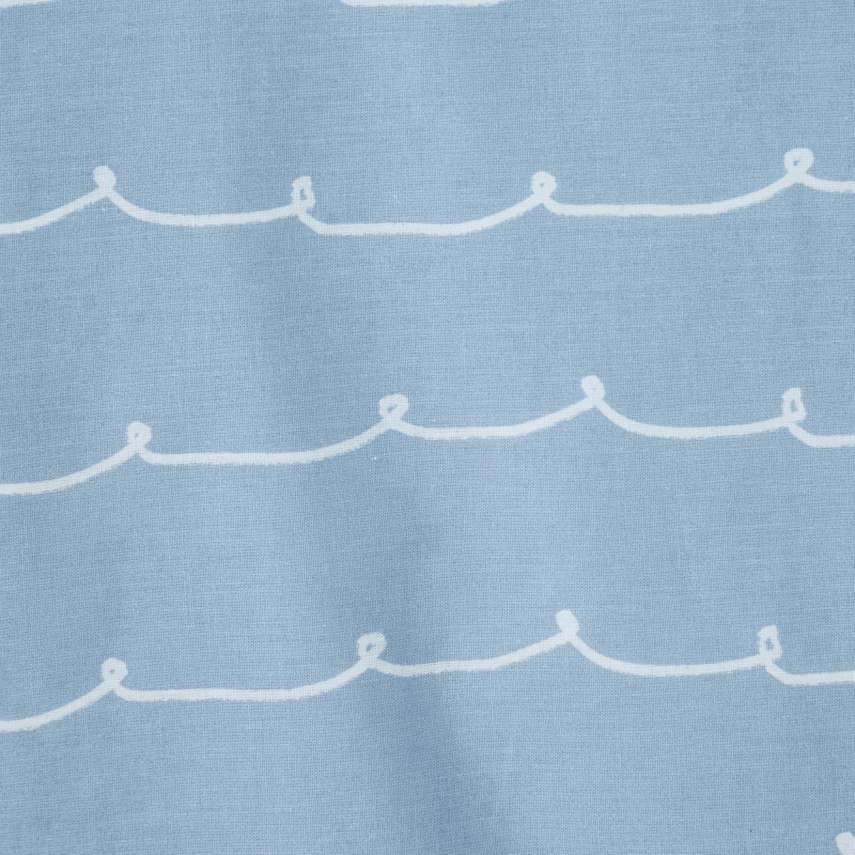 Protect our Seas Blue 100% Organic Cotton Duvet Cover and Pillowcase Set Light Blue – image 5