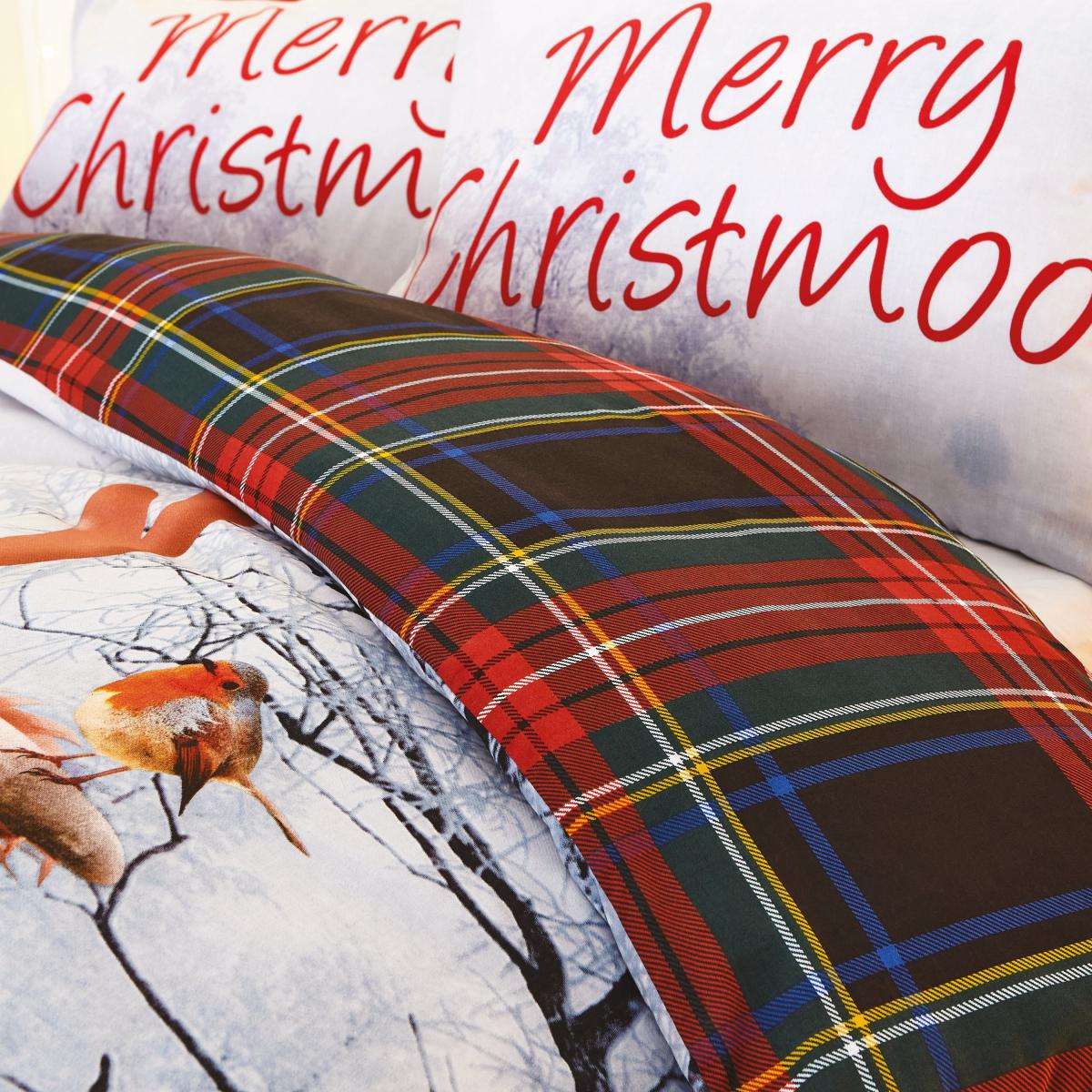Catherine Lansfield Merry Christmoo Duvet Cover and Pillowcase Set MultiColoured – image 3