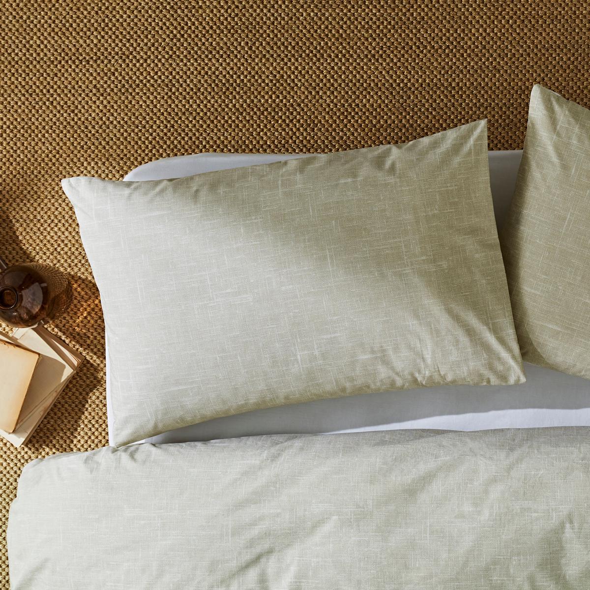 Riverbank 100% Cotton Duvet Cover and Pillowcase Set Natural – image 4