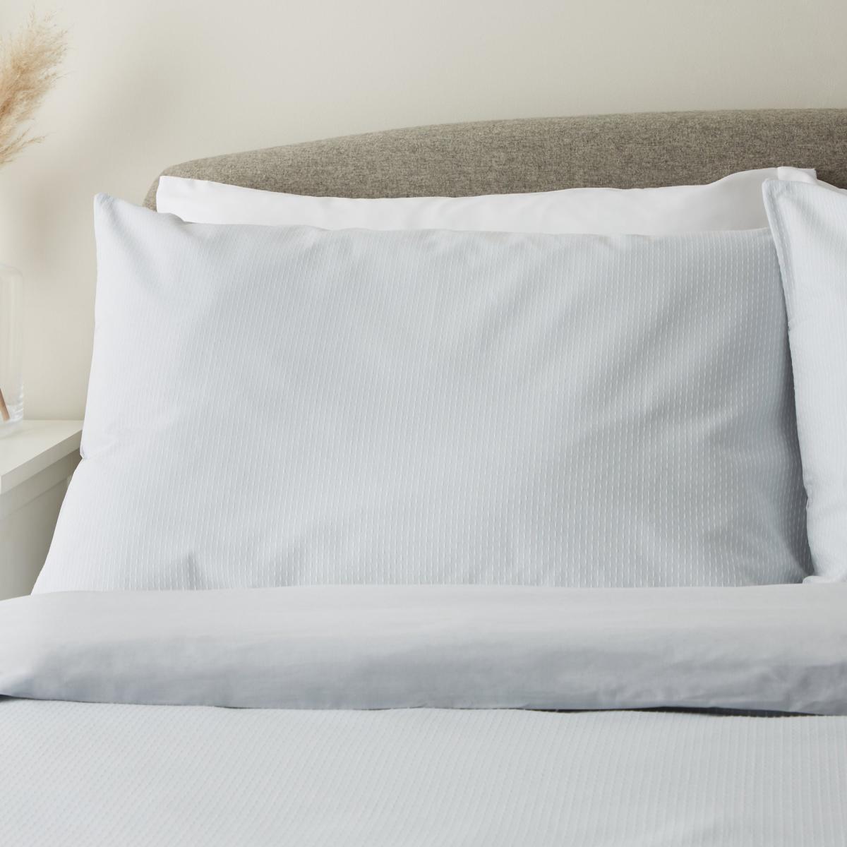 Atlas Blue 100% Cotton Duvet Cover and Pillowcase Set Light Blue – image 2