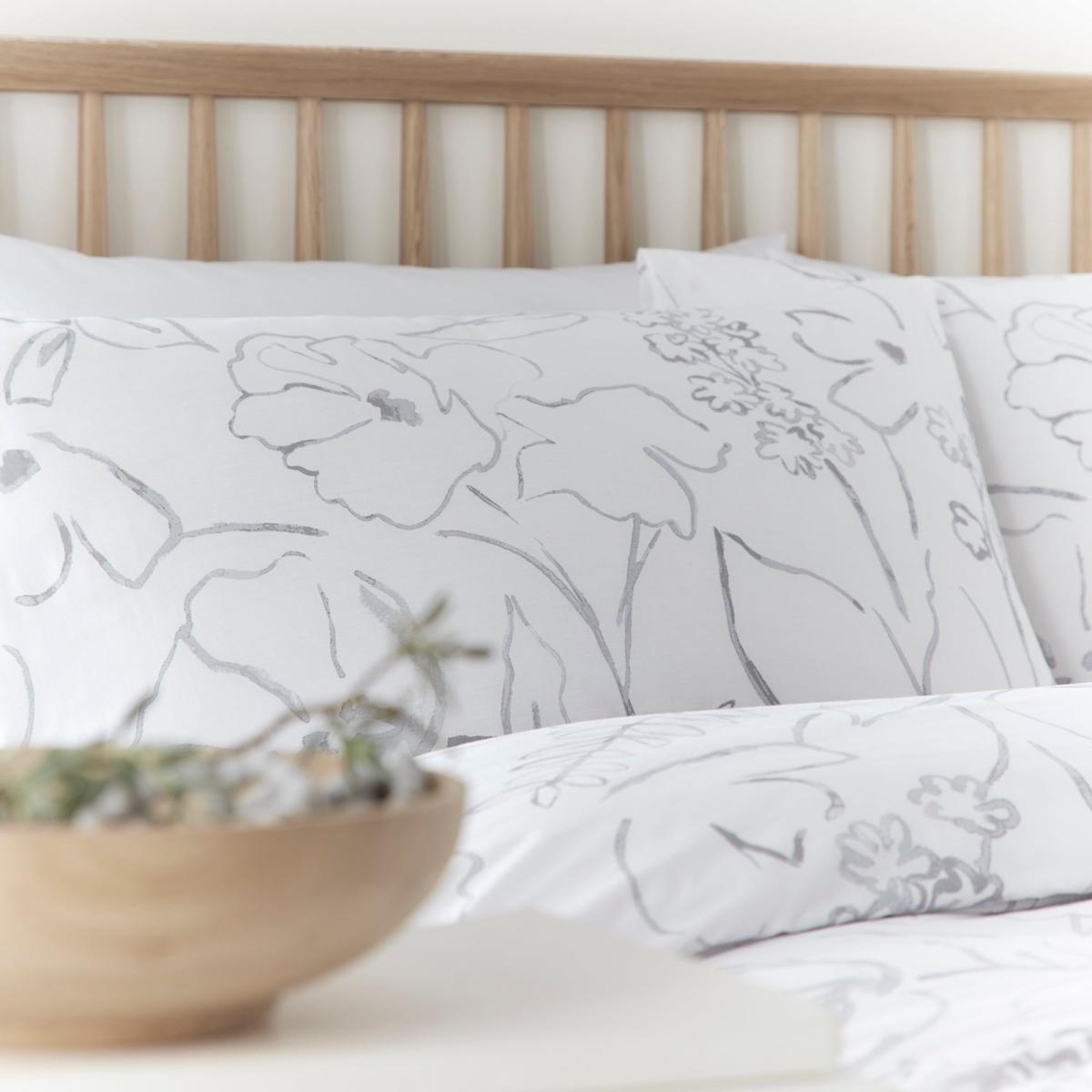 Drift Joanna Silver Duvet Cover and Pillowcase Set Silver – image 3