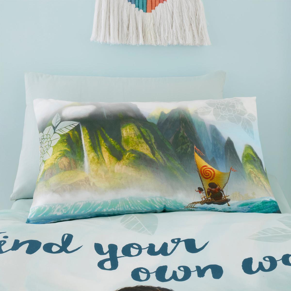Disney Moana 100% Cotton Reversible Duvet Cover and Pillowcase Set MultiColoured – image 6