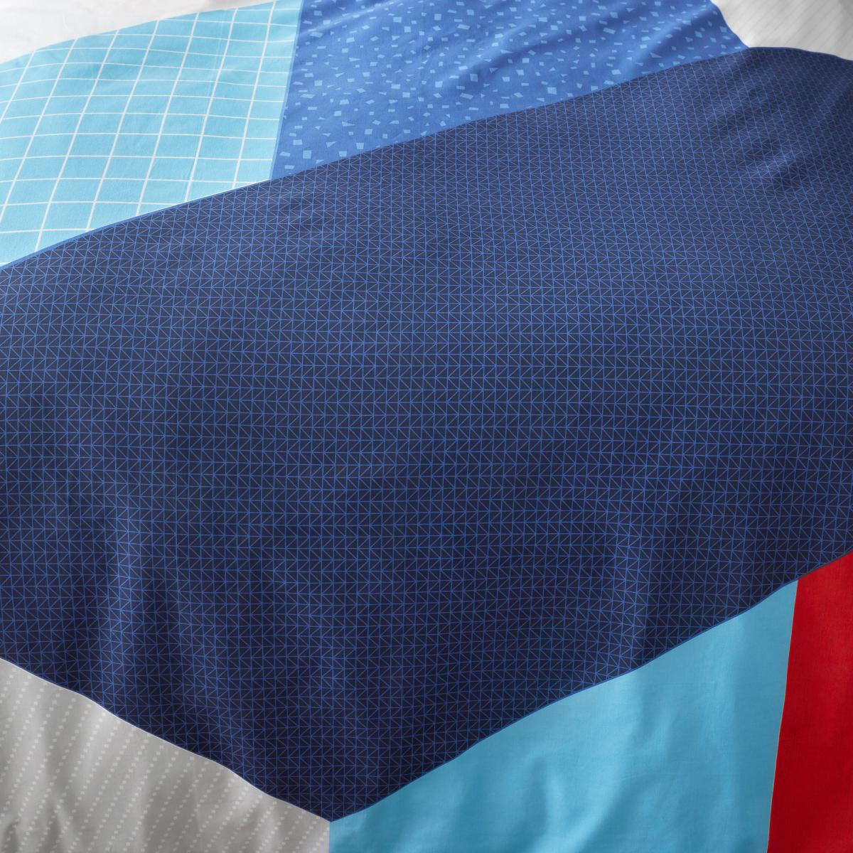 Bold Geometric 100% Cotton Reversible Duvet Cover and Pillowcase Set MultiColoured – image 5