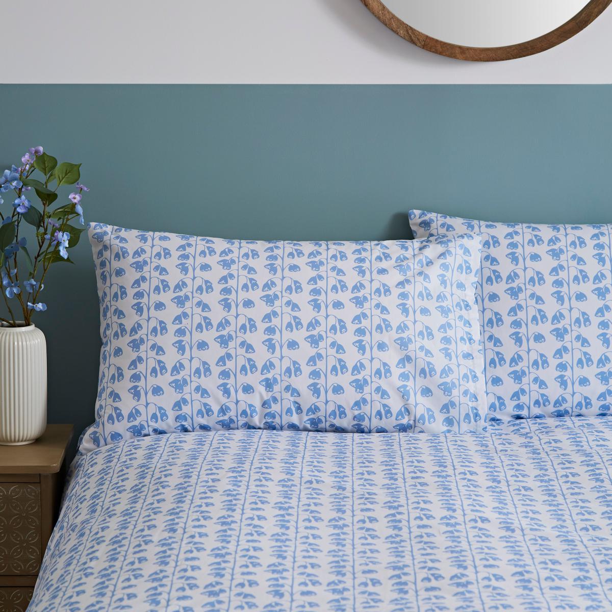 Florentina Blue Duvet Cover and Pillowcase Set Blue – image 4