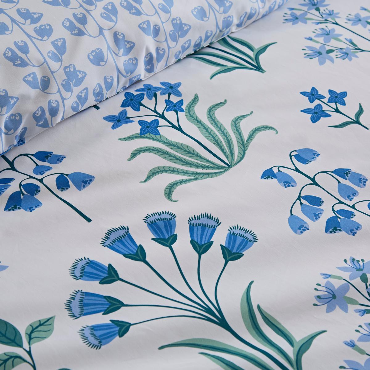 Florentina Blue Duvet Cover and Pillowcase Set Blue – image 5