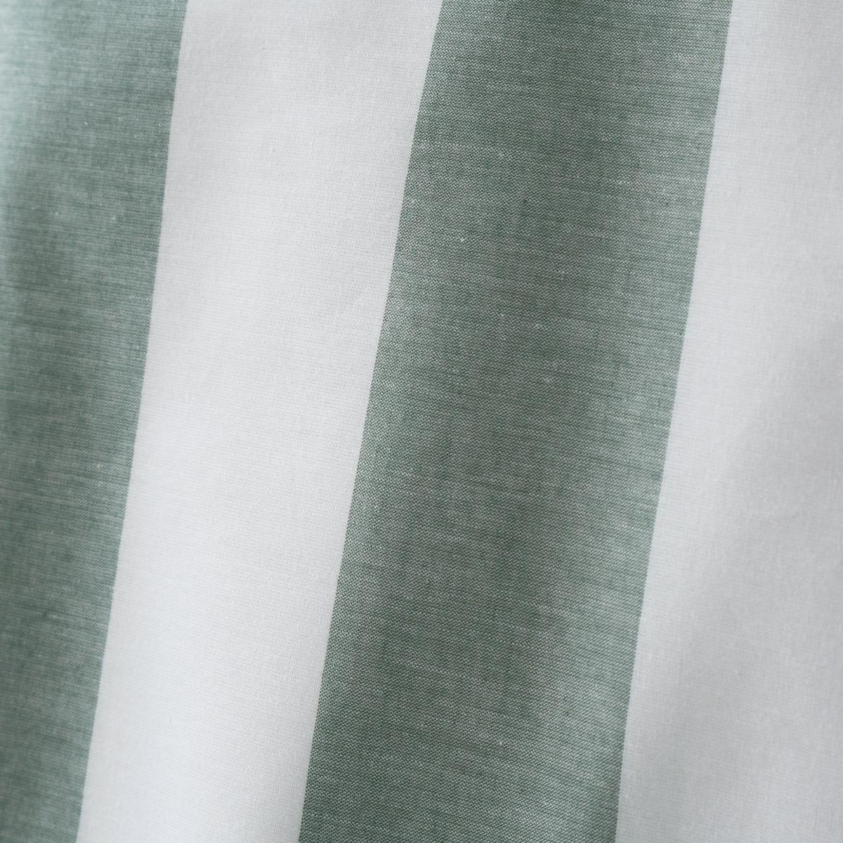 Holmes Green Striped 100% Cotton Reversible Duvet Cover and Pillowcase Set Light Green – image 5