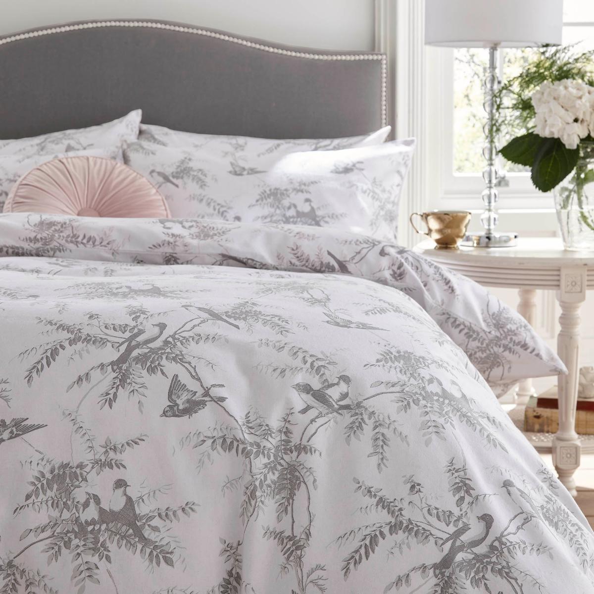 Holly Willoughby Fauna Mint 100% Brushed Cotton Reversible Duvet Cover and Pillowcase Set Mint – image 2
