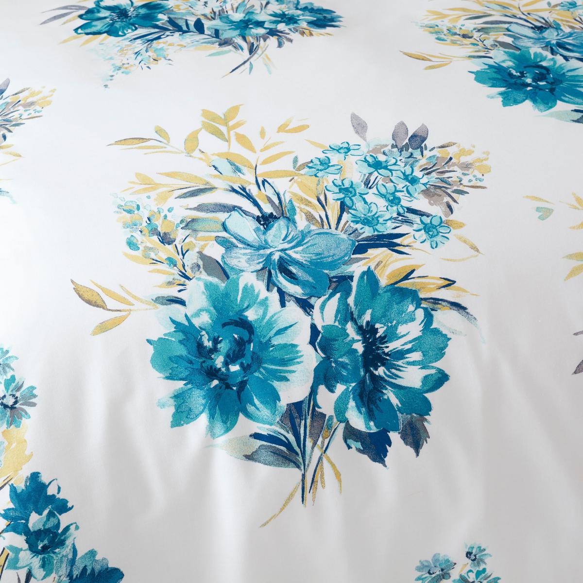 Emmeline Floral Reversible Duvet Cover and Pillowcase Set Light Blue – image 3