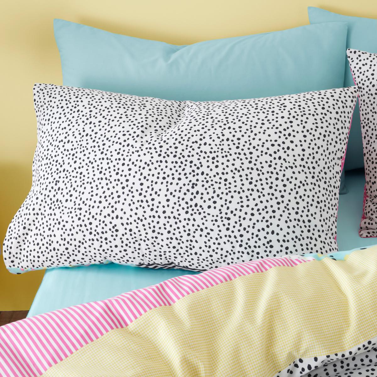 Bold Geo 100% Cotton Duvet Cover and Pillowcase Set Pink – image 4