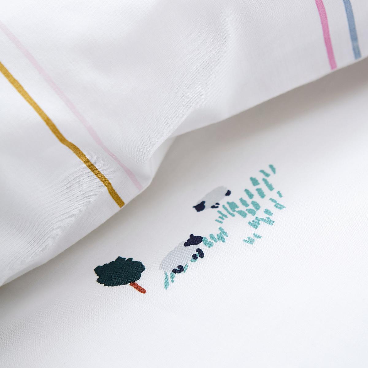 Joules Countryside Scene 100% Cotton Duvet Cover and Pillowcase Set White, Blue and Yellow – image 3