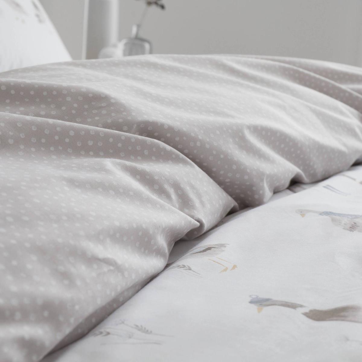 Bianca Fine Linens Dapper Ducks 100% Cotton Duvet Cover and Pillowcase Set Natural – image 3