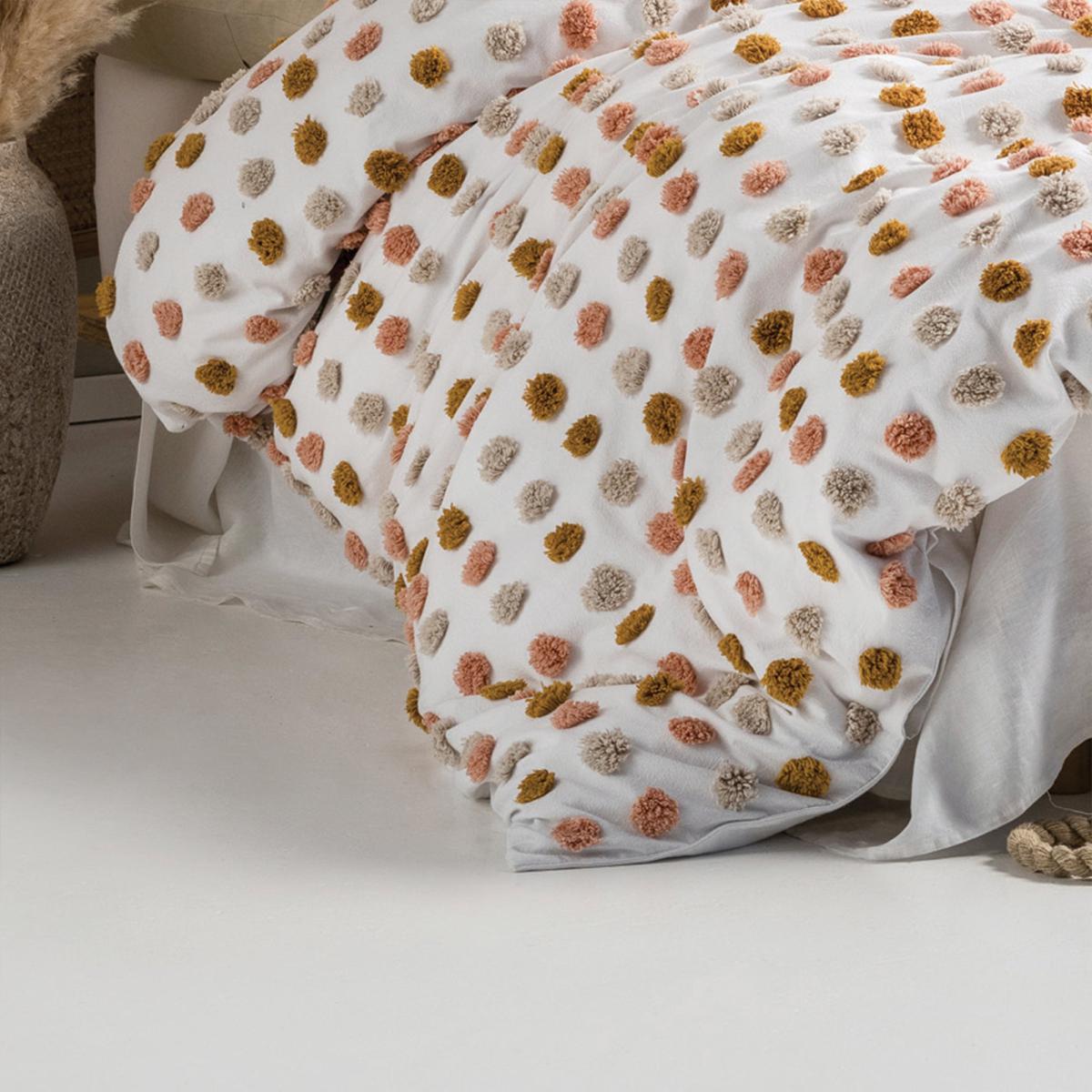 Haze Pink and Sand Duvet Cover and Pillowcase Set Pink – image 2