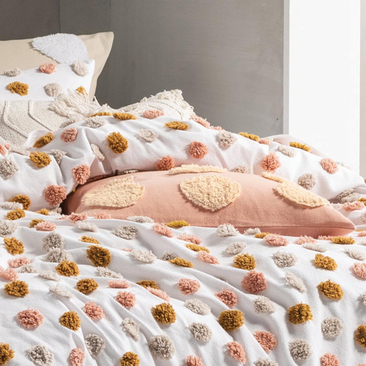 Haze Pink and Sand Duvet Cover and Pillowcase Set Pink – image 3