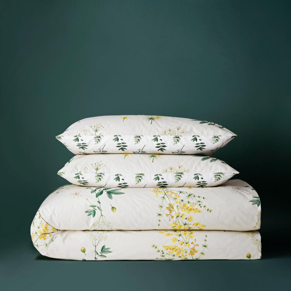 Marsh Botanical 100% Cotton Duvet Cover and Pillowcase Set Green – image 5