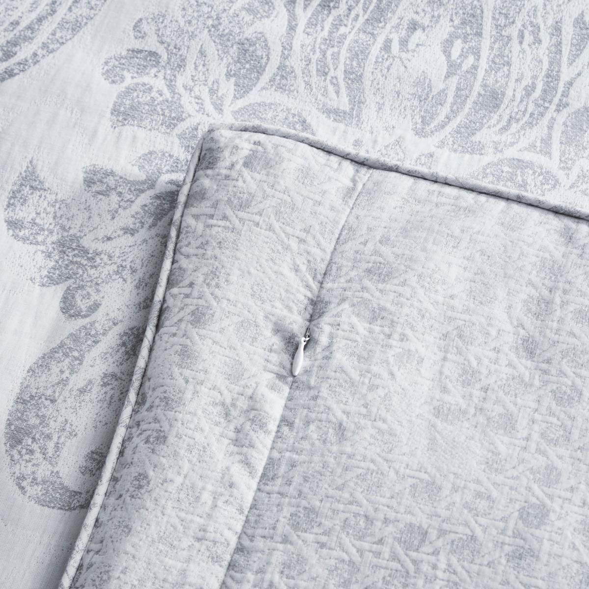 Dorma Orvieto Grey 100% Cotton Duvet Cover and Pillowcase Set Light Grey – image 4