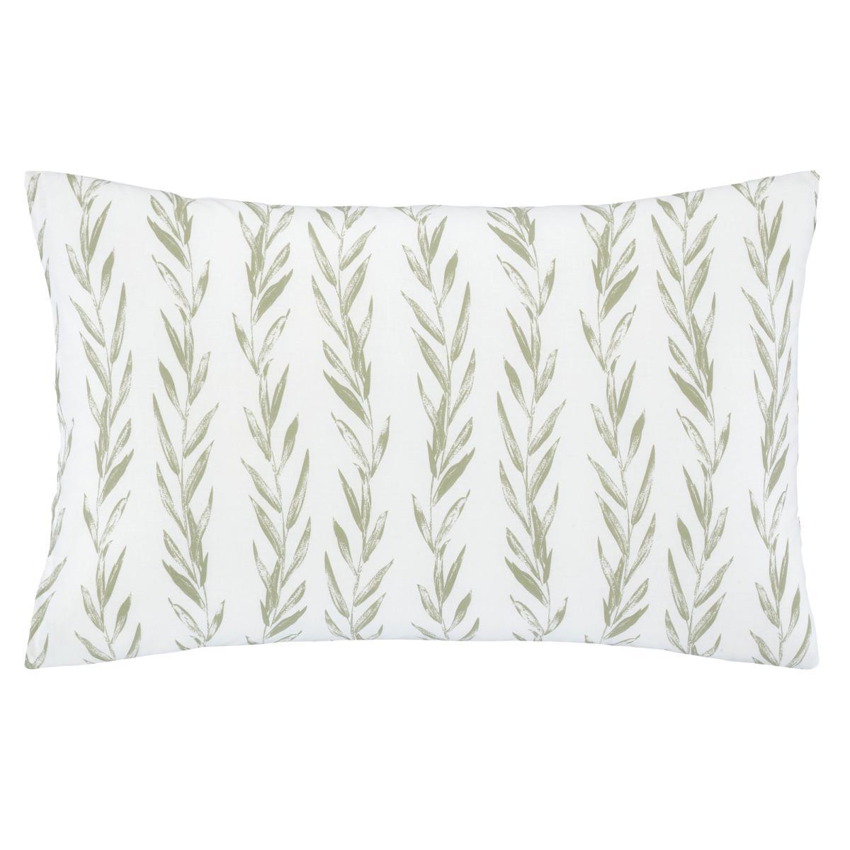 Whimsical Botanical Green 100% Cotton Reversible Duvet Cover and Pillowcase Set Light Green – image 6