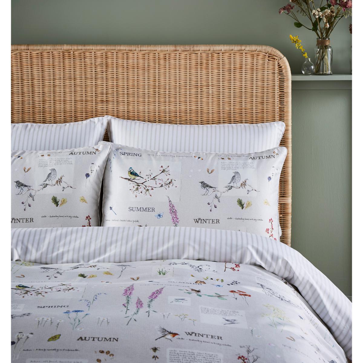 Dorma Decades Nature Trail Duvet Cover and Pillowcase Set Natural – image 2