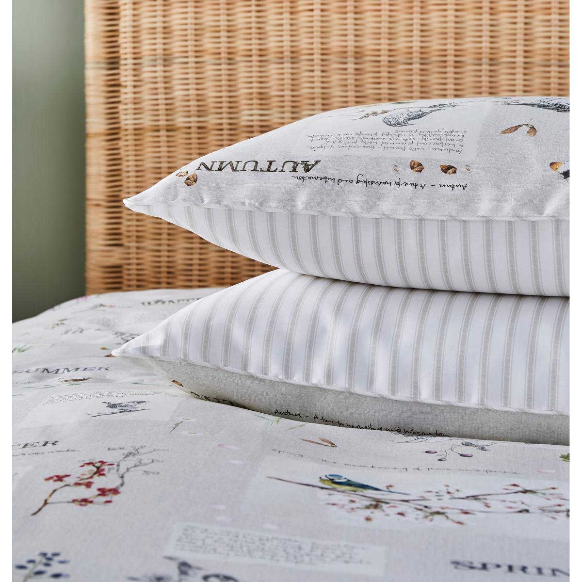 Dorma Decades Nature Trail Duvet Cover and Pillowcase Set Natural – image 3